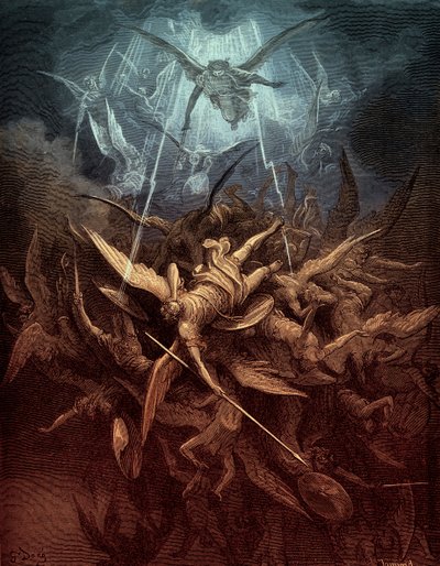 Le Paradis perdu : Chute des anges rebelles - Gustave Dore